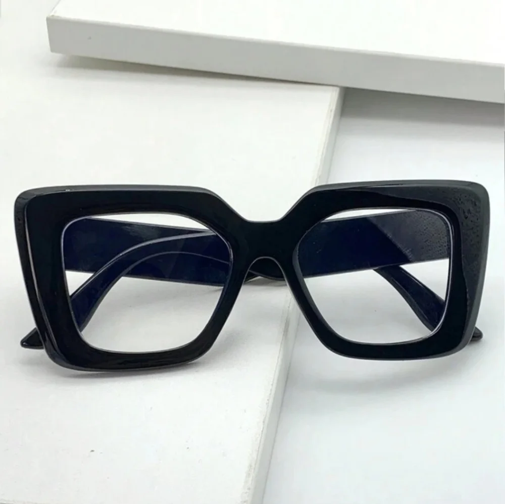 NEW Black Thick Oversize Fashion Glasses